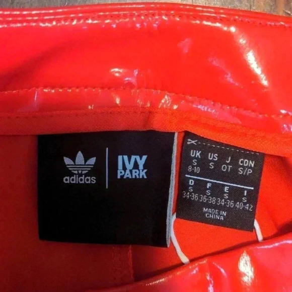 Adidas lvy Park Faux Latex Straight-Leg Pants - Picture 7 of 12